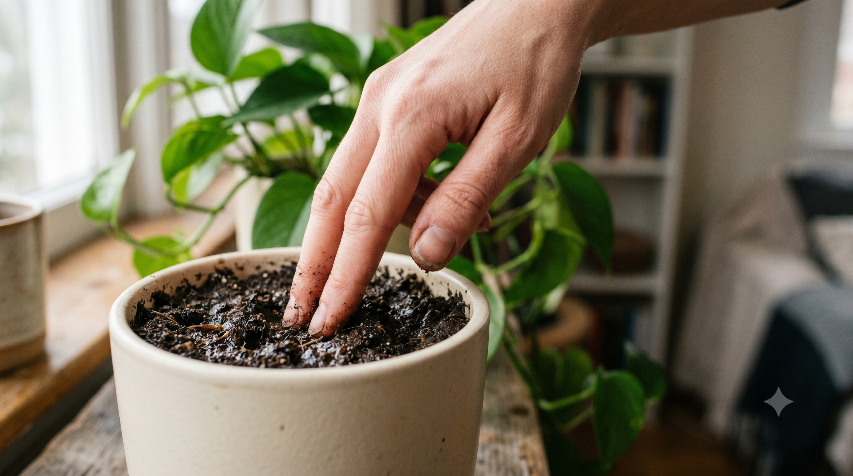 Cómo regar tus plantas de interior en invierno (sin pudrir las raíces)