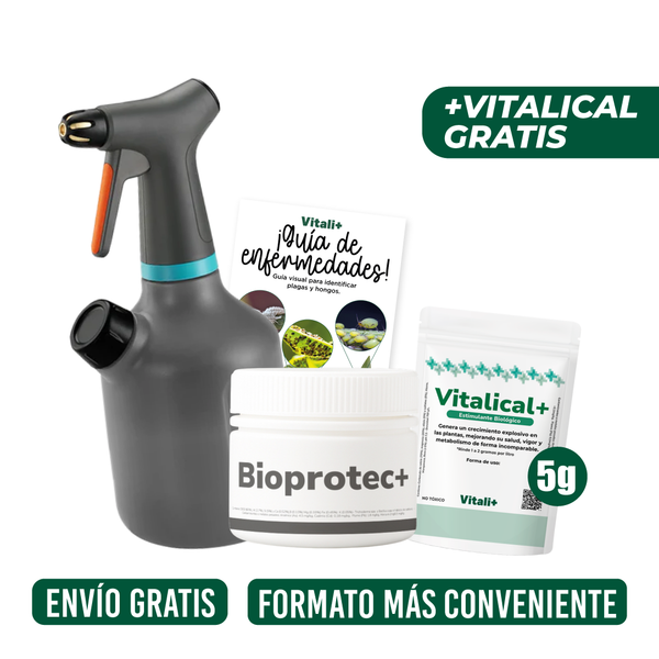 Kit Protección: Bioprotec+ 50 g, pulverizador Pro y guías