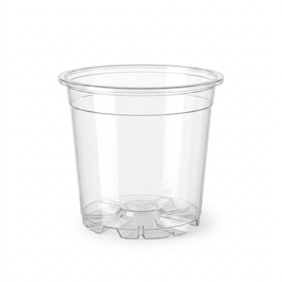 Maceta transparente